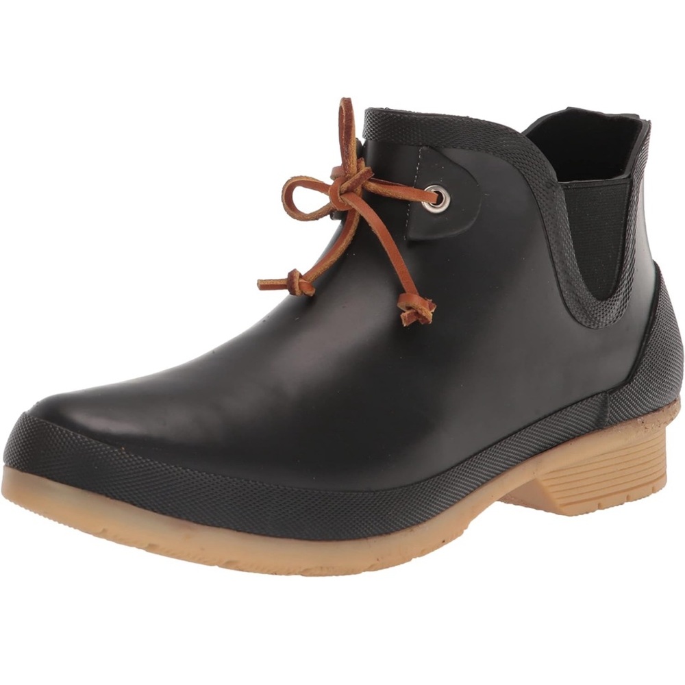 Chooka Women's Classic Tie Waterproof Bootie Rain Boot
